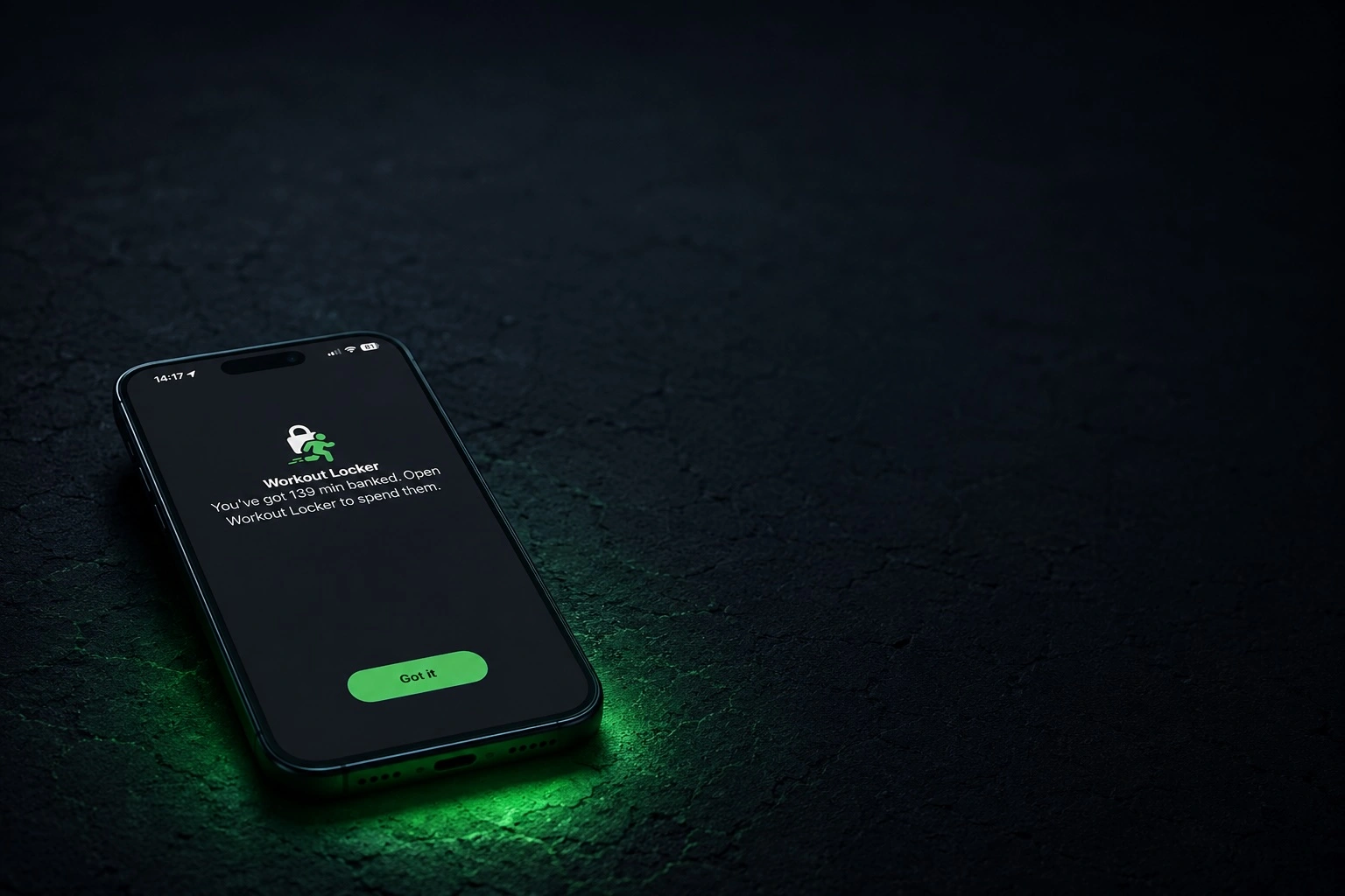 Workout Locker blocking a distracting app